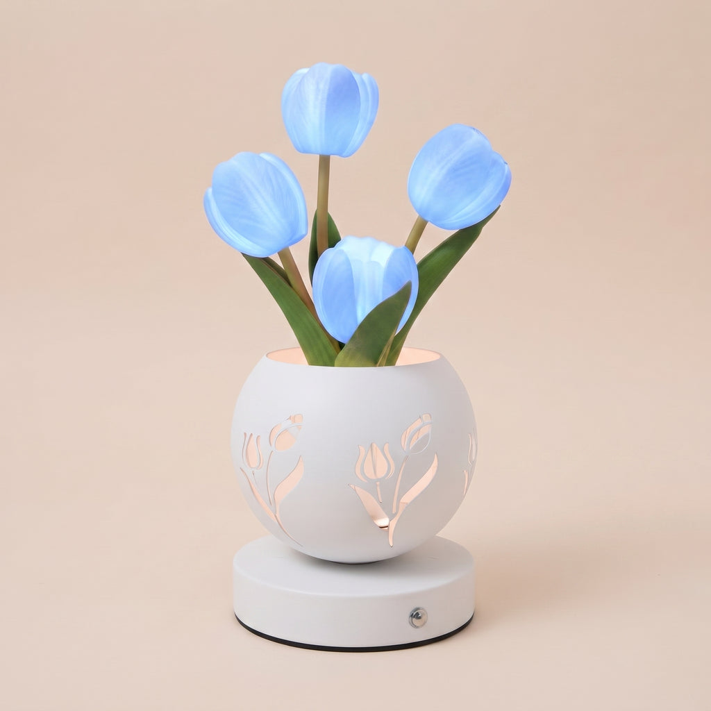 Lámpara Tulipán LED — Luz de Ambiente para tu Escritorio